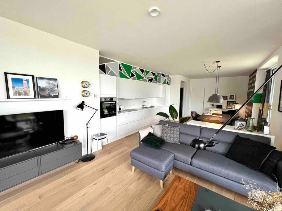 Bo Med Stil Og Udsigt Til Aarhus Lystbadehavn Exterior foto